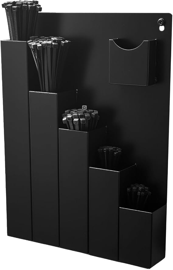 Cable Zip Tie Organizers Storage Wall Mount Rack Holder