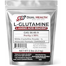 L-Glutamine (5 lbs) Pure Powder 5000mg Free Form Bulk Supplements, Made in USA, Immune Digestion GI Support Leaky Gut Health Muscle Energy Stamina Endurance Strength