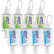 Purell Advanced Hand Sanitizer Variety Pack, Naturals and Refreshing Gel, 1 Fl Oz Travel Size Flip-Cap Bottle with Jelly Wrap Carrier Pack of 8 - 3900-09-ECSC