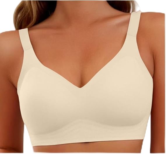 Jelly Bras for Women Wireless Push Up No Underwire Bra Comfy Soft Full Coverage Everyday Sport Tshirt Brassiere
