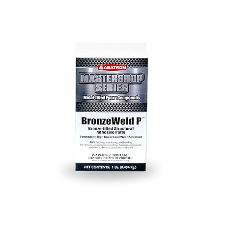 ABATRON BronzeWeld-P 2 Part Bronze-Filled Epoxy Repair Putty, 1 Pound
