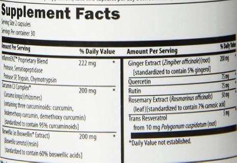 Designs for Health Inflammatone Vegetarian Capsules, 60 Count