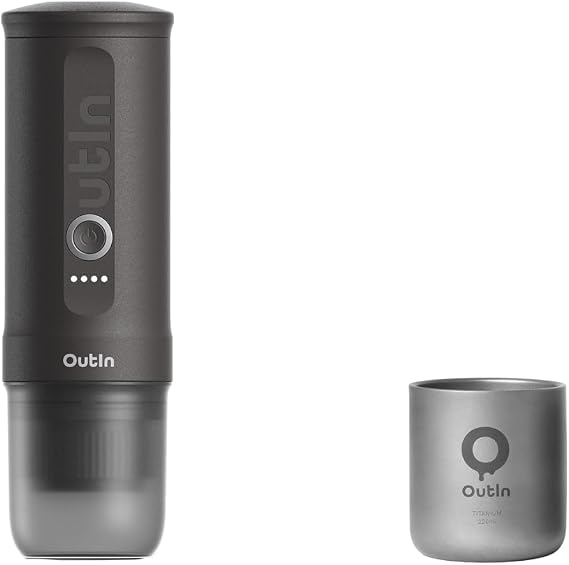 OutIn Nano Portable Electric Espresso Machine Ultralight Titanium Coffee Cup