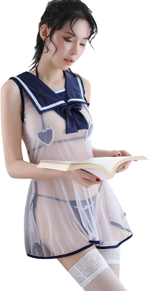 Erotic Underwear Student Uniform High School Uniform Underwear Set Cosplay Lattice Pleated Skirt Lovely Sexy Uniform