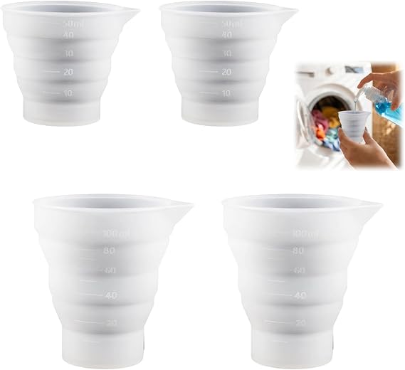 Laundry Dosing Ball for Liquid Detergent,4 Pcs 50ml/100ml Measuring Cups