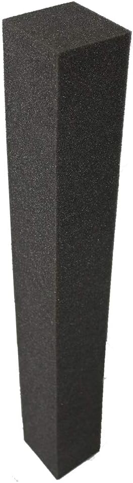 Acoustic Foam Studio Corner Block Wall Finish Acoustic 3" X 3" X 24" - Color: Charcoal