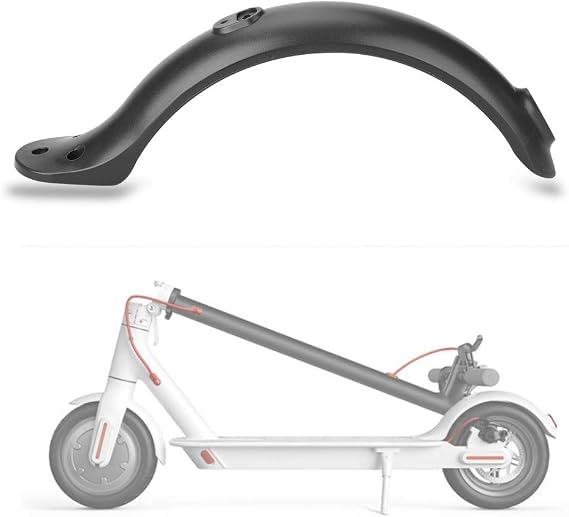Rear Wheel Mudguard Electric Scooter Rear Mudguard, Electric Rear Mudguard M365 Electric Scooter Fender Rear Mudguard (Scooter is not Included) (Black)