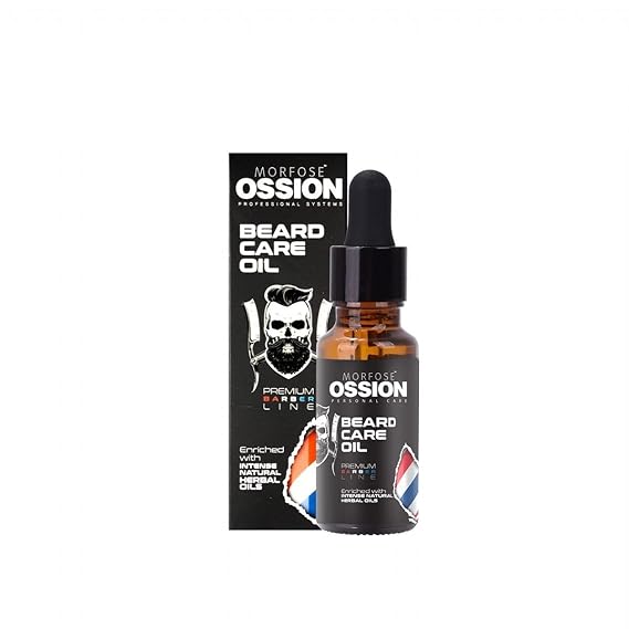 Morfose Premium Beard Oil for Men - Beard Growth, Nourishing Blend of Natural Oils with Vitamin E for Healthy Growth and Soft, Manageable Beard, Prevents Itch and Dandruff, Beard Wash, Beard Growth Oil, Fast-Absorbing Formula, 20 ml
