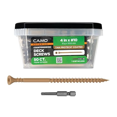 CAMO 4" X #10 - COUNTERSINKING Deck Screw 50Count