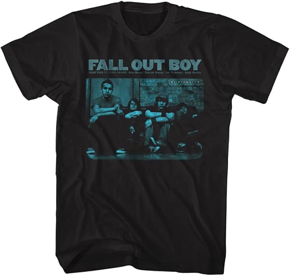 American Classics Fall Out Boy T Shirt Take This to Your Grave Album Cover Adult Short Sleeve T Shirts Graphic Tees