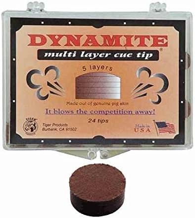 Single Tiger Dynamite 14 mm Medium Hard Pigskin Cue Tip