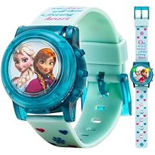 Accutime Kids Disney Frozen Digital LCD Quartz Wrist Watch with Strap, Cool Inexpensive Gift & Party Favor for Toddlers, Boys, Girls, Adults All Ages
