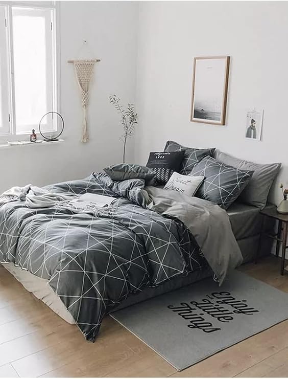 Mulberry Pandora Duvet Cover Set Single Gray 160 * 220