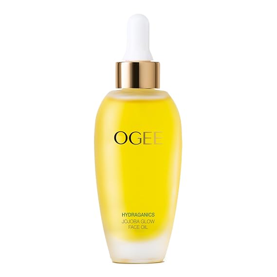 Ogee Jojoba Glow Face Oil Organic & Natural, Moisturizing, Multi-Tasking Facial Treatment Oil (30ml)