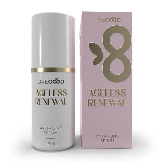 LiveGood Ageless Renewal Face Serum | Firming & Brightening Serum with Peptides, Niacinamide, Mandelic Acid, Tranexamic Acid & CoQ10