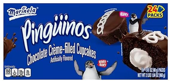 Marinela Pinguinos Snack Cupcakes, 1.41 oz., 24 pk.