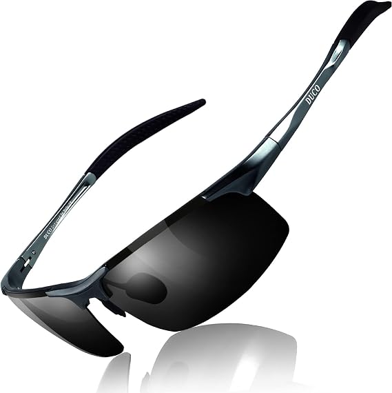 DUCO Mens Sports Polarized Sunglasses UV Protection Sunglasses for Men 8177