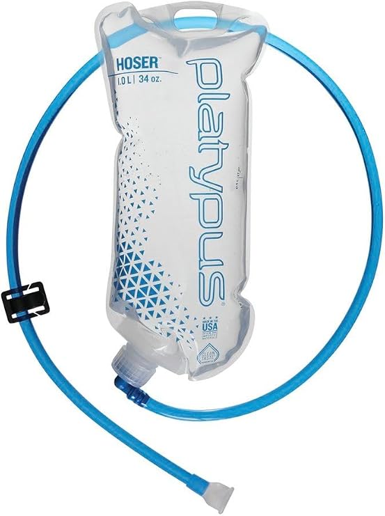 Platypus Hoser Hands-Free Hydration System Water Reservoir, 1-Liter, With Fast Flow Valve, one color