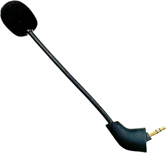 Ersatz-Mikrofon 35 mm Boom kompatibel mit Kingston HyperX Cloud 2 II Cloud Core Cloud Pro Cloud Silver Cloud X Gaming Headsets Mic für PS4 PS5 Switch Mac PC (Cloud II Wired Old Version)