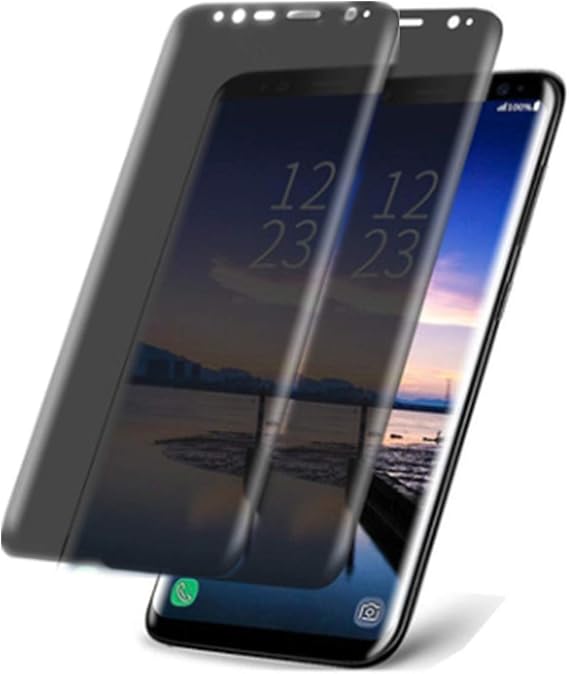 [2 Pack] for Samsung Galaxy S9 PLUS Privacy Screen Protector, 3D Curved Edge Anti Spy/Scratch Screen Protector Tempered Glass for Galaxy S9+