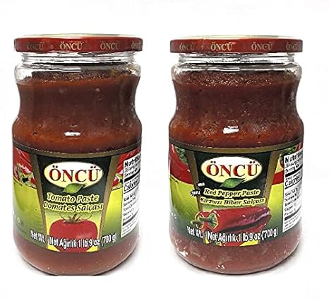 oncu Oncu Tomato Paste and Mild Red Pepper Paste Pack of 2