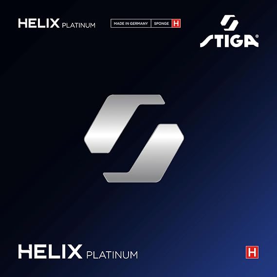 STIGA Helix Platinum H, 2.2mm Hard Sponge, Table Tennis Rubber for Maximum Speed, Spin & Precision, Competition Approved for Offensive Players