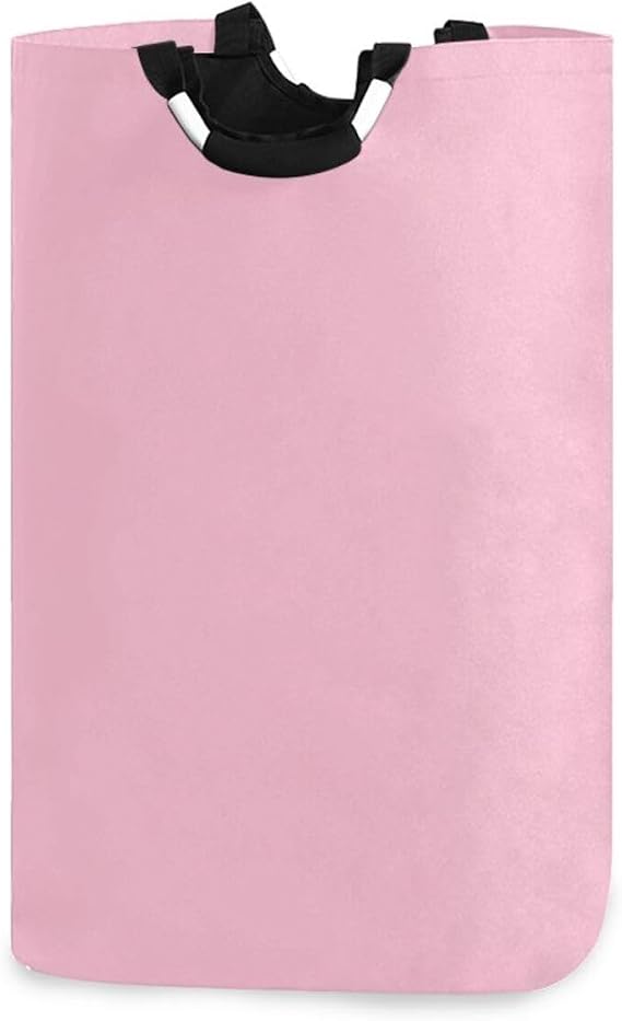 Pink laundry baskets, and waterproof storage bin with sturdy handle for toys home 51L canastos para ropa sucia