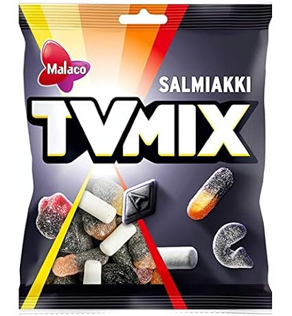 Cloetta Malaco TV Mix Salmiakki Gummy 4 Pack of 280g