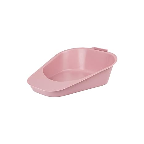 Medegen Medical Products Fracture Bedpans, Dusty Rose, 1L Capacity, 13" x 8" x 3.4" x 1", H102-10 (Case of 12)