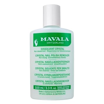 MAVALA NAIL_POLISH_REMOVER, 100ml, Colorless, Crystal Nail Remover, Liquid