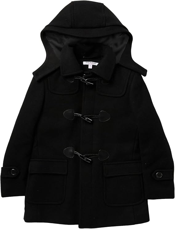 Isaac Mizrahi Boy's 2-20 Solid Wool Toggle Coat with Removable Hood - Colors