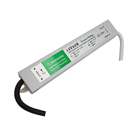 12V 20W IP67 Waterproof Electronic LED Driver AC 90V/264V Voltage Transformer Power Supply LED Driver for Indoor Outdoor