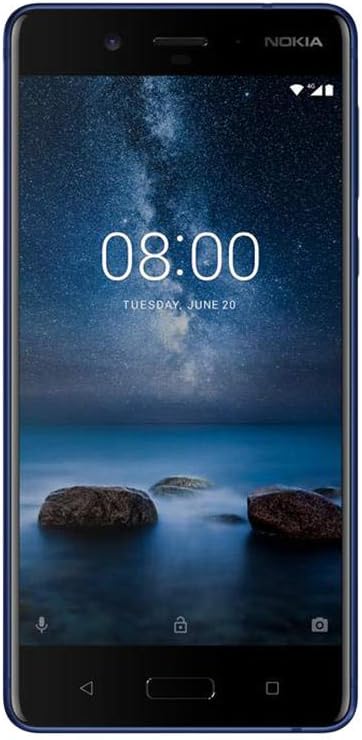 Nokia 8 SIM-Free Smartphone - Tempered Blue