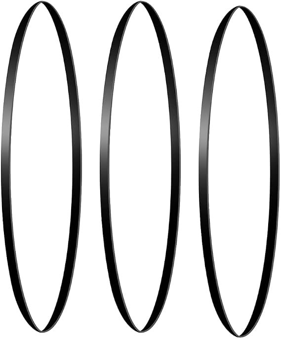 3 Pieces Turntable Belt Different Specifications Machine Recorder Rubber Belt for Repair Replacement Maintenance Most Kinds of Belt-Driven Turntables, 150MM