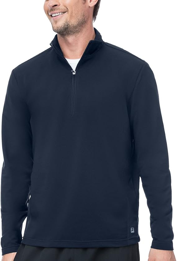 Fila Men's Fundamental Half Zip Jacket (XXL, Navy)