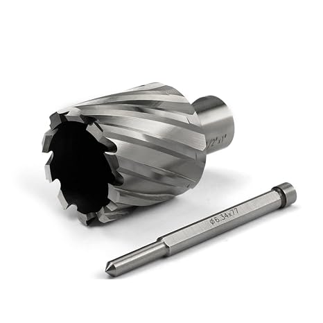 Annular Cutter JESTUOUS 1-1/2 Inch Cut Dia 3/4 Weldon Shank 1 Cut Depth
