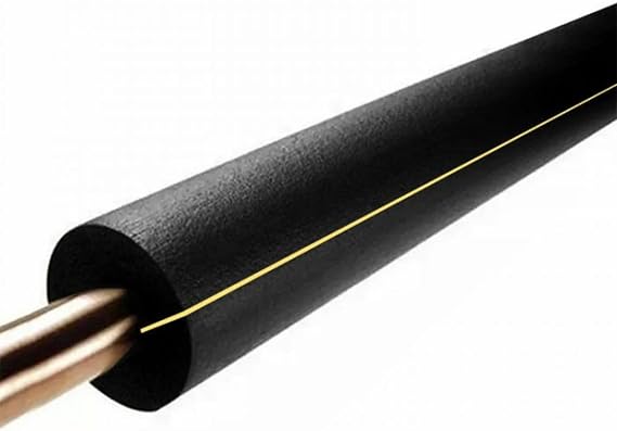 Rori Selbstklebende Rohrisolierung 2M lang - 9mm dick - Ø28mm - Schaumstoff selbstklebend Schlauch Rohrisolierung für Outdoor - Isolierung für Heizung und Sanitär
