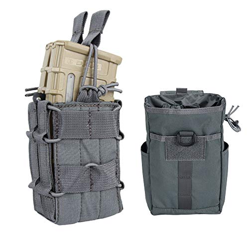 Tactical Molle Double Open-Top Mag Pouch Molle Dump Pouch