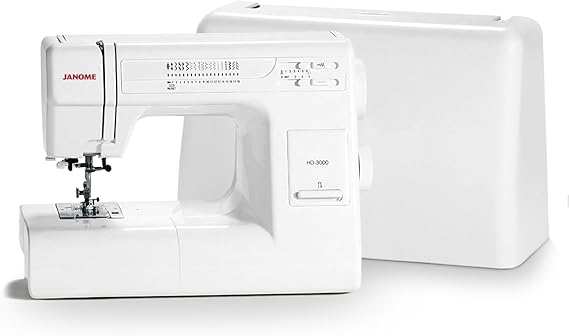 Janome HD3000 Heavy-Duty Sewing Machine with 18 Built-in Stitches + Hard Case
