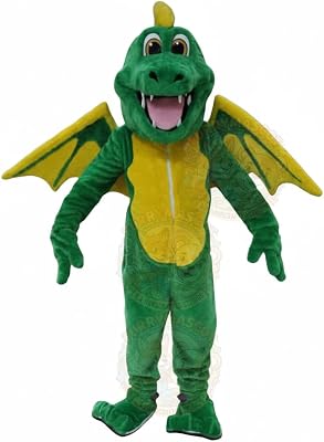 Green Flying Dragon Waver Custom Mascot Costume Party Carnival Mascotte Costumes S M L XL XXL