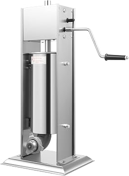 5L/1.32Gal Commercial Manual Churros Maker, Stainless Steel Countertop Latin Fruit Machine Manual Donuts Churrera Churros Machine Maker with 6 Nozzles for Bakeries, Cafeterias
