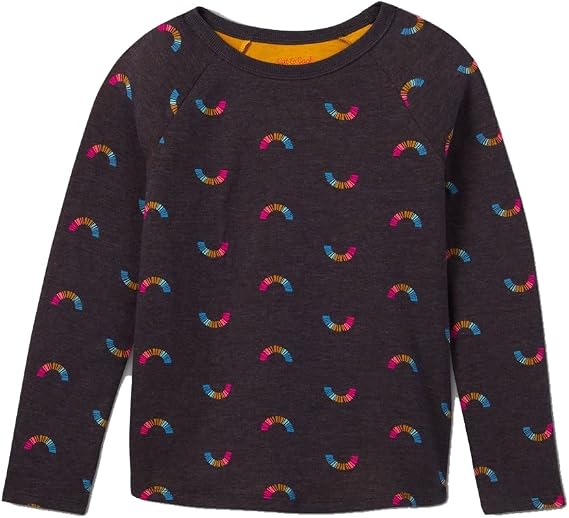 Cat & Jack Big Girls' Printed Double-Knit Long Sleeve T-Shirt -