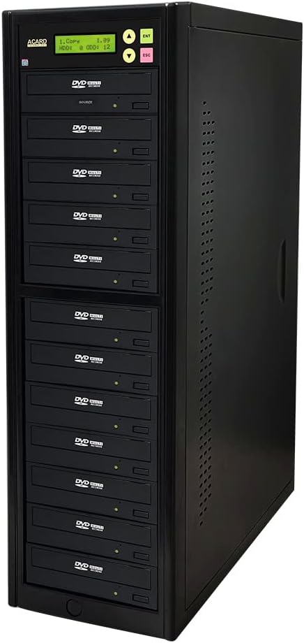 ACARD 1 to 11 CD DVD Duplicator Copier Standalone Tower 24X Burner