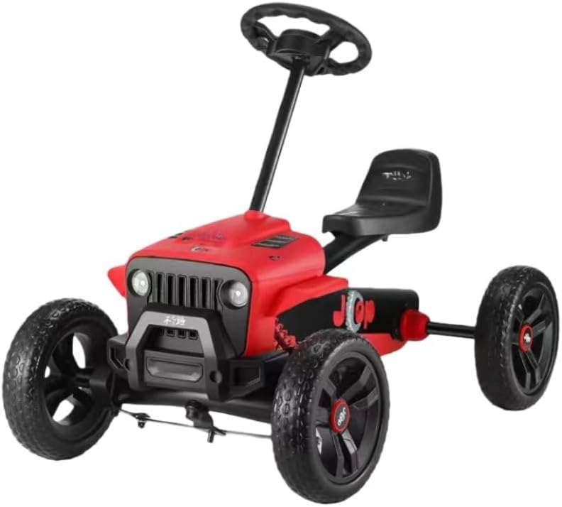 4 Wheel Go Kart for Kids 2-6 Years Old Kids 4 Wheel Off-Road Bike Anti-Tilt Pedal Drift Go Kart Ride-on Toy Entertainment Equipment for Boys and Girls Birthday Christmas Gift Upgraded Version