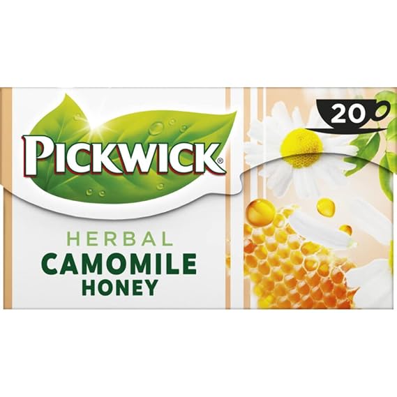 Herbal Tea | Pickwick | Camomile Honey 20 Pieces | Total Weight 1.06 ounce