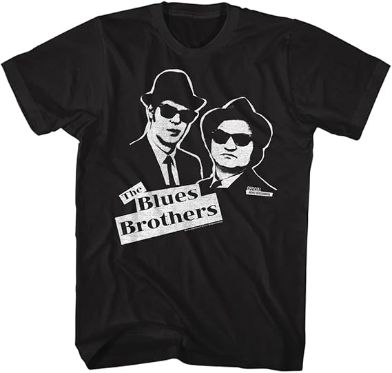 American Classics The Blues Brothers Jake and Elwood T Shirt Black