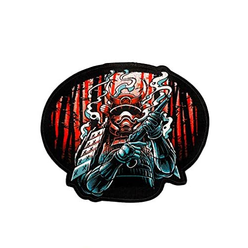 BJJ GI Patch by Ronin - Shogun Heishi Backpack Warrior Samurai - Premium Kimono and Rucksack Patch - Animated Sewn Sticker With Intense Coloring - for Jackets and Shirts