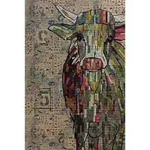 Fiberworks Abilene Cow Collage Quilt Pattern by Laura Heine