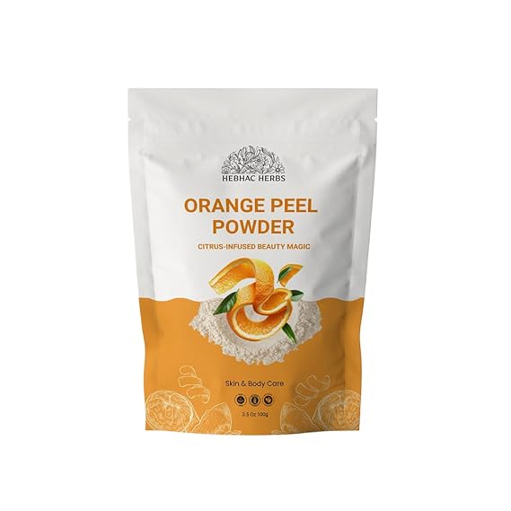 Orange Peel Powder For Skin Care, Face Scrub, Facial Mask, 100% Pure & Natural Orange Peel Powder | Free from colours and Preservatives. (100g)