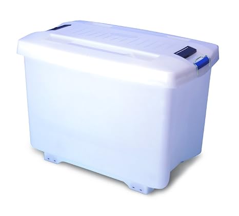 araven 01890 Food Transport Container, Wheels Attached, BPA Free, 95.1 Quart, White